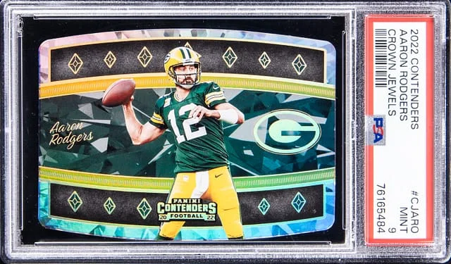 2022 Panini Contenders Aaron Rodgers Crown Jewels #CJARO card image