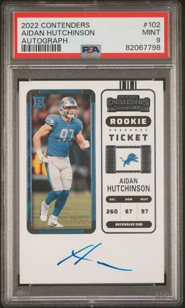 2022 Panini Contenders Aidan Hutchinson Autograph #102 card image