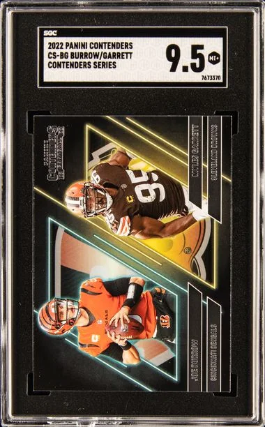 2022 Panini Contenders Contenders Series Cs-Bg Burrow/Garrett #no-number card image