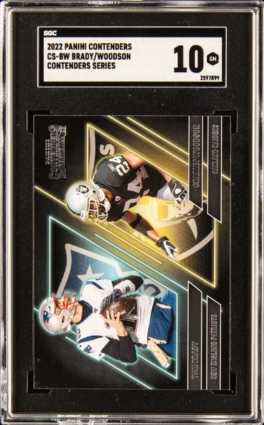 2022 Panini Contenders Contenders Series Cs-Bw Brady/Woodson #no-number card image