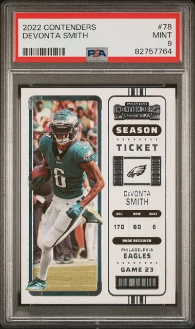 2022 Panini Contenders Devonta Smith #78 card image
