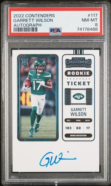 2022 Panini Contenders Garrett Wilson Autograph #117 card image