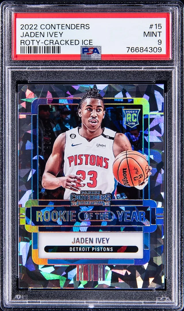 2022 Panini Contenders Jaden Ivey of the Year Cracked Ice #15 card image
