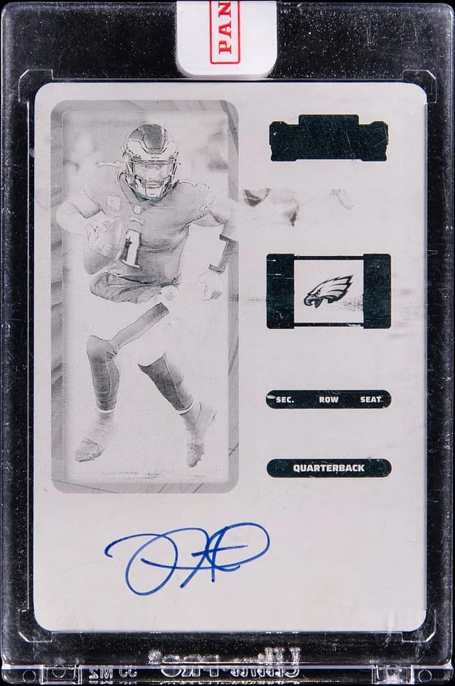 2022 Panini Contenders Jalen Hurts Autograph #CTA-JHU card image