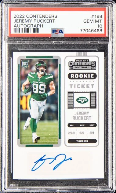 2022 Panini Contenders Jeremy Ruckert Autograph #198 card image