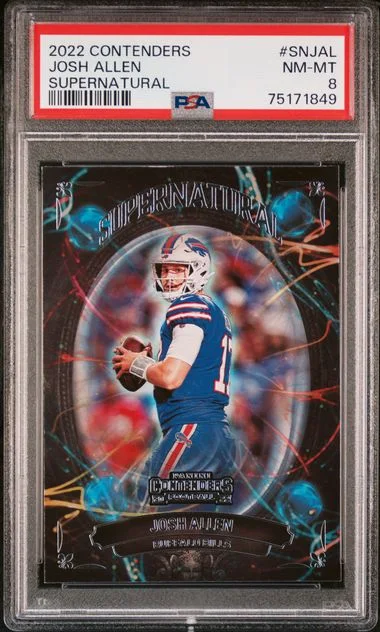 2022 Panini Contenders Josh Allen Supernatural #SN-JAL card image