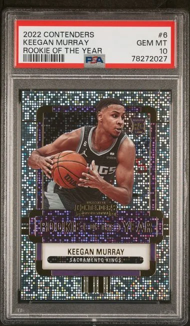 2022 Panini Contenders Keegan Murray Of The Year Contenders #6 card image