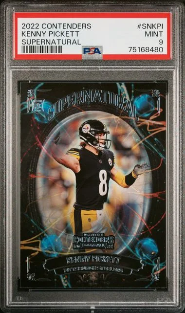 2022 Panini Contenders Kenny Pickett Supernatural #SN-KPI card image