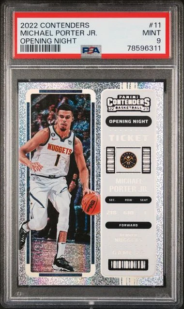 2022 Panini Contenders Michael Porter Jr. Opening Night #11 card image