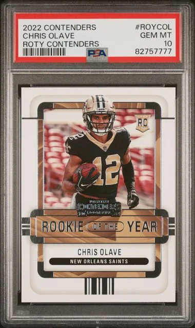 2022 Panini Contenders Of The Year Contenders Roycol Chris Olave #no-number card image