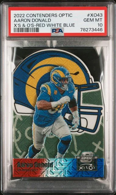 2022 Panini Contenders Optic Aaron Donald X's & O's #XO43 card image