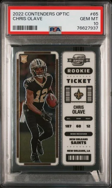 2022 Panini Contenders Optic Chris Olave #65 card image