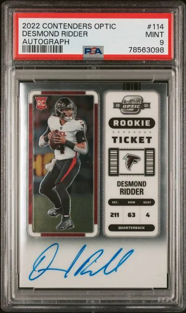 2022 Panini Contenders Optic Desmond Ridder Autograph #114 card image