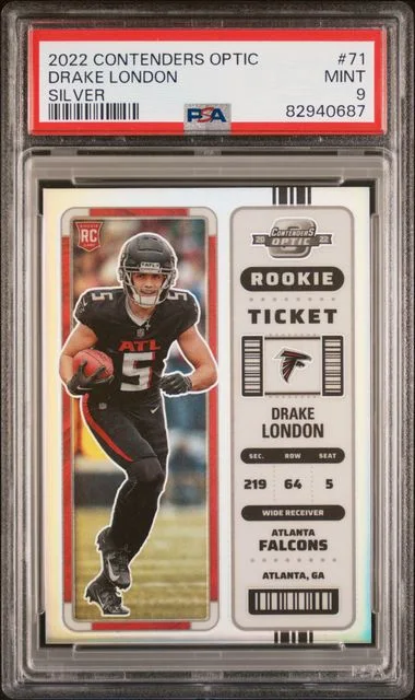 2022 Panini Contenders Optic Drake London Silver #71 card image