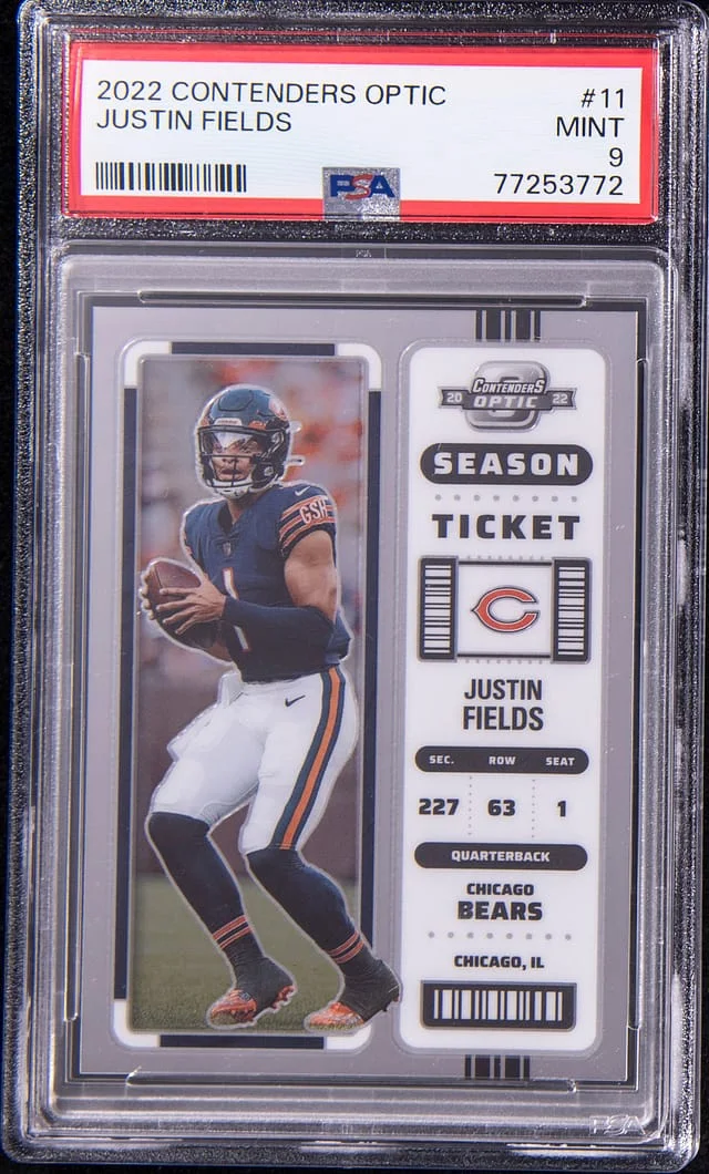 2022 Panini Contenders Optic Justin Fields #11 card image