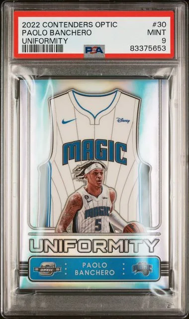 2022 Panini Contenders Optic Paolo Banchero Uniformity #30 card image