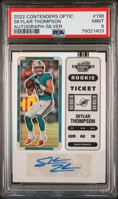 2022 Panini Contenders Optic Skylar Thompson #196 card image