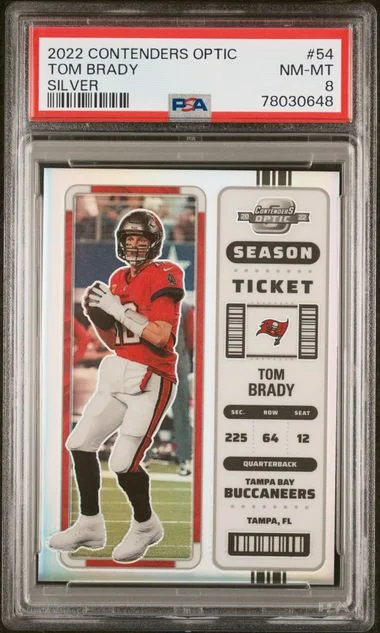 2022 Panini Contenders Optic Tom Brady Silver #54 card image