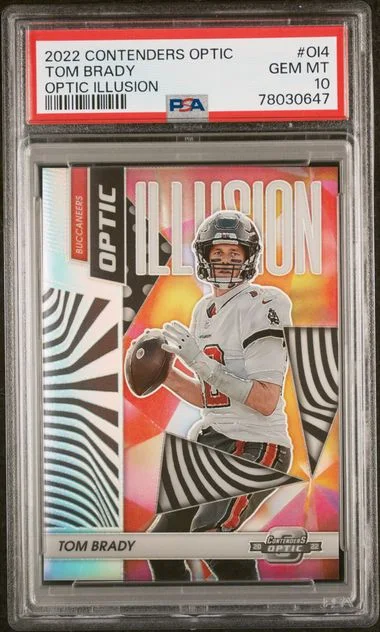 2022 Panini Contenders Optic Tom Brady Optic Illusion #OI4 card image