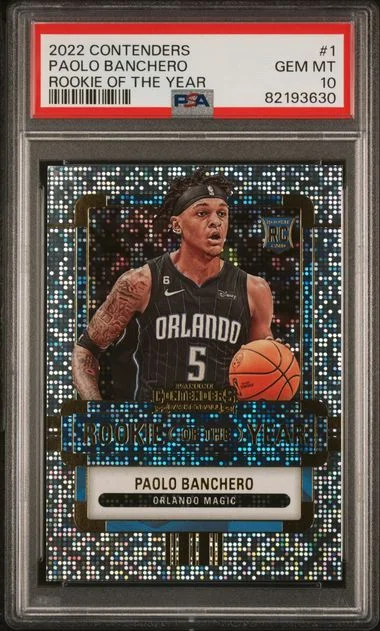 2022 Panini Contenders Paolo Banchero Of The Year Contenders #1 card image