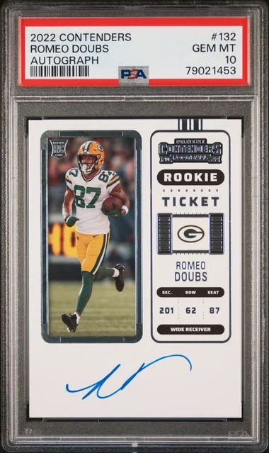 2022 Panini Contenders Romeo Doubs #132 card image