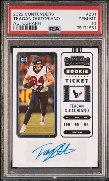 2022 Panini Contenders Teagan Quitoriano Autograph #231 card image
