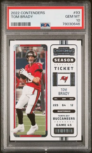2022 Panini Contenders Tom Brady #93 card image