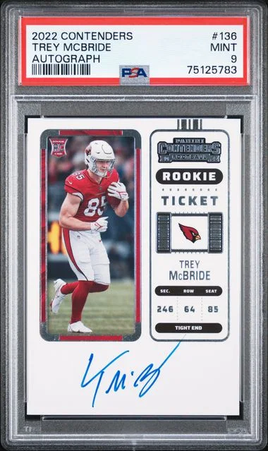 2022 Panini Contenders Trey McBride Autograph #136 card image