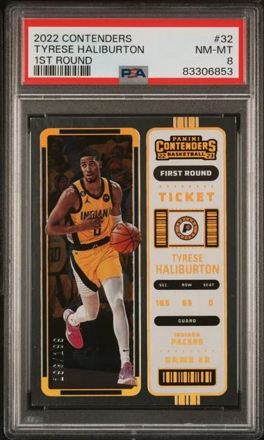 2022 Panini Contenders Tyrese Haliburton 1st Round #32 card image