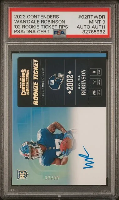 2022 Panini Contenders Wan’Dale Robinson 2002 Ticket RPS #02RT-WDR card image
