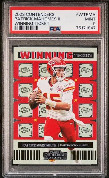 2022 Panini Contenders Winning Ticket Wtpma Patrick Mahomes II #no-number card image