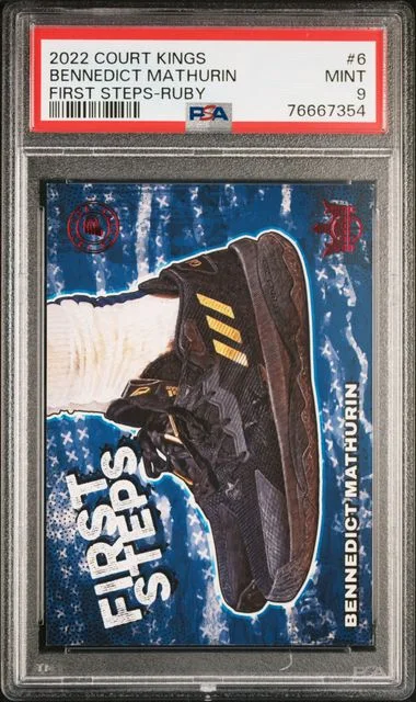 2022 Panini Court Kings Bennedict Mathurin First Steps #6 card image