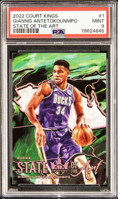 2022 Panini Court Kings Giannis Antetokounmpo State Of The Art #1 card image