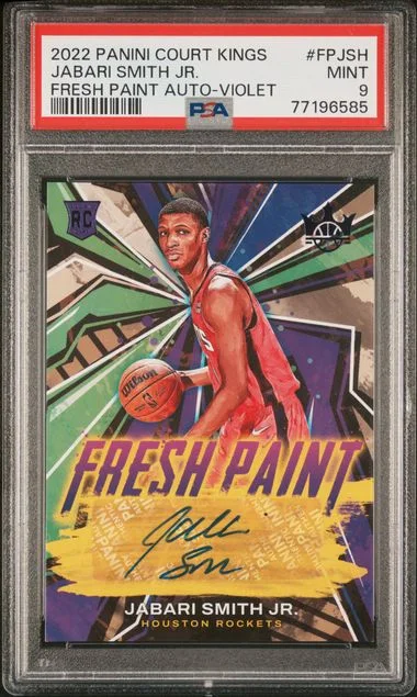 2022 Panini Court Kings Jabari Smith Jr. Fresh Paint Autographs #FPJSH card image