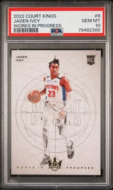2022 Panini Court Kings Jaden Ivey Works In Progress #8 card image