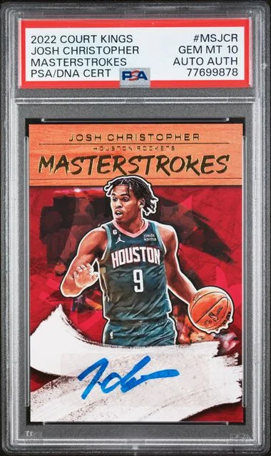 2022 Panini Court Kings Josh Christopher Masterstrokes #MSJCR card image