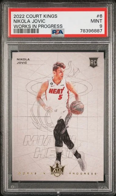 2022 Panini Court Kings Nikola Jovic Works In Progress #6 card image