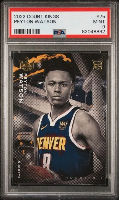 2022 Panini Court Kings Peyton Watson #75 card image