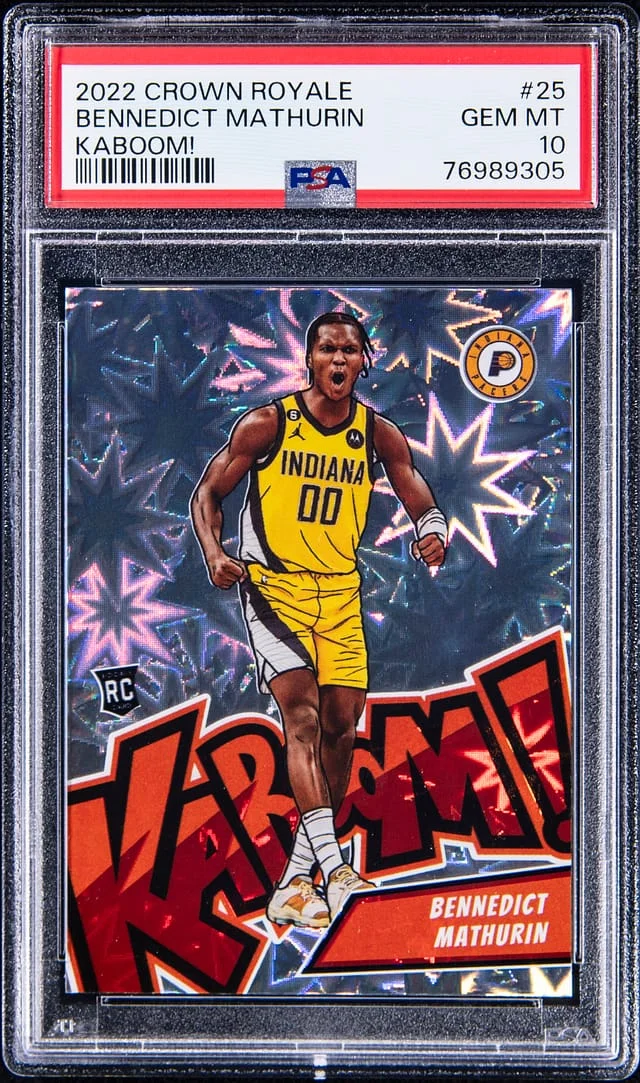 2022 Panini Crown Royale Bennedict Mathurin Kaboom! #25 card image