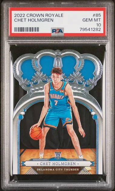2022 Panini Crown Royale Chet Holmgren #85 card image
