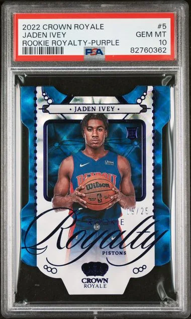 2022 Panini Crown Royale Jaden Ivey Royalty Purple #5 card image