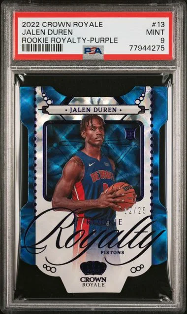 2022 Panini Crown Royale Jalen Duren Royalty #13 card image