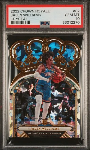 2022 Panini Crown Royale Jalen Williams Crystal #82 card image