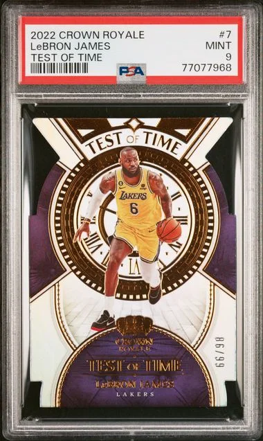 2022 Panini Crown Royale LeBron James Test Of Time #7 card image