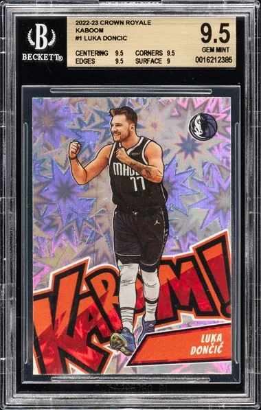2022 Panini Crown Royale Luka Doncic Kaboom! #1 card image