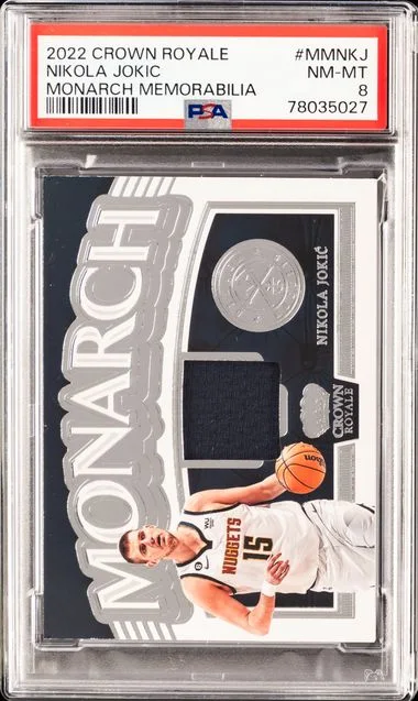 2022 Panini Crown Royale Nikola Jokic Monarch Memorabilia #MMNKJ card image