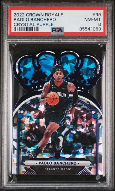 2022 Panini Crown Royale Paolo Banchero Crystal Purple #39 card image