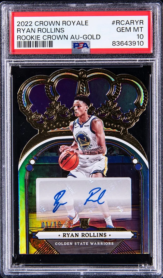 2022 Panini Crown Royale Ryan Rollins Crown Autograph Gold #RCARYR card image