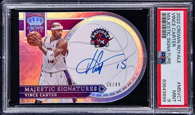 2022 Panini Crown Royale Vince Carter Majestic Signature #MSVCT card image