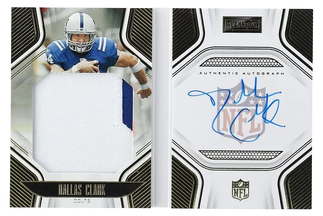 2022 Panini Dallas Clark Playbook Jersey Autographs Gold #PJA-DC card image